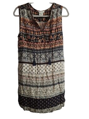 Beach Lunch Lounge Boho Beach Tunic Dress Coverup Size Large